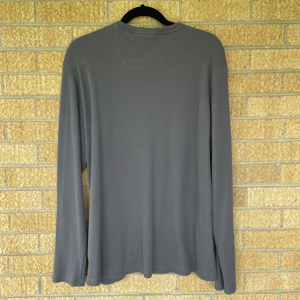 Timberland Regular Fit Waffle Long Sleeve Henley Shirt - Men’s Medium - Picture 3 of 8